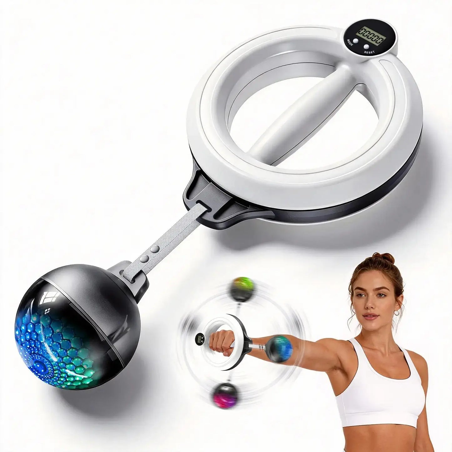 360° Rotating Grip Strengthener – Wrist & Forearm Trainer for Arms, Shoulders & Chest