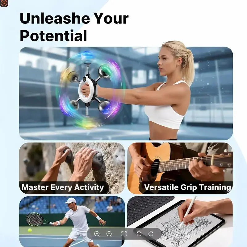360° Rotating Grip Strengthener – Wrist & Forearm Trainer for Arms, Shoulders & Chest