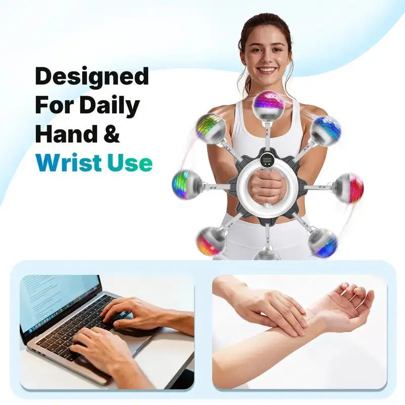 360° Rotating Grip Strengthener – Wrist & Forearm Trainer for Arms, Shoulders & Chest