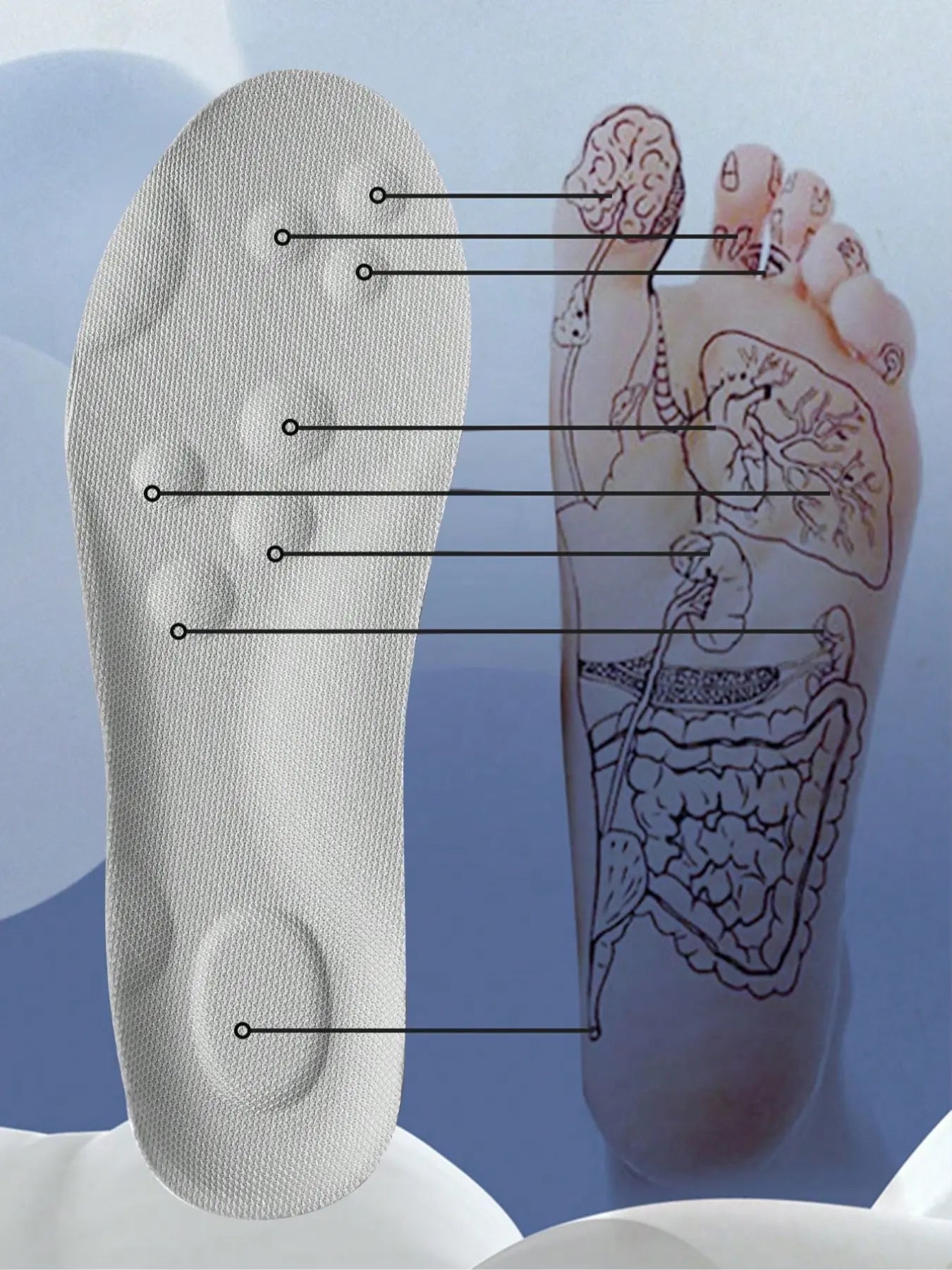 Sports Shoe Insoles – Shock-Absorbing & Anti-Slip Rubbe