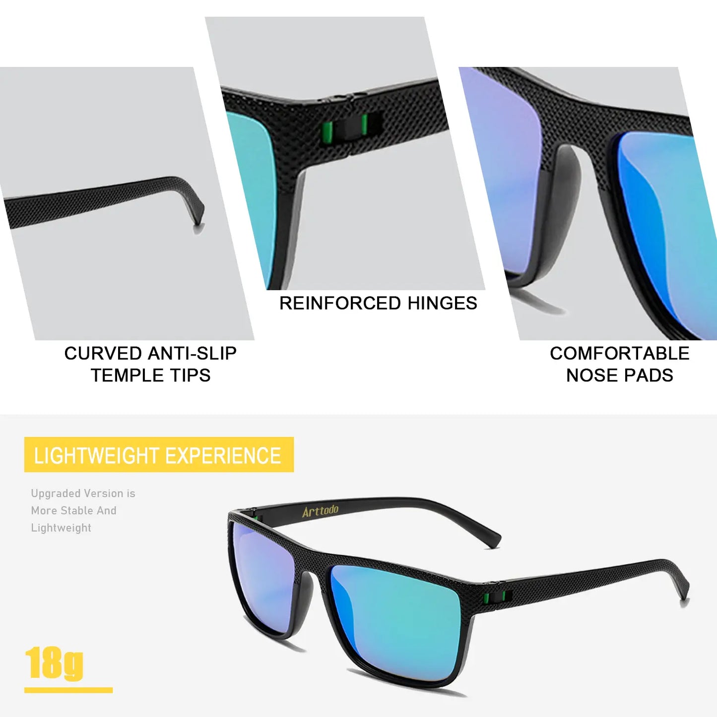 Polarized Golf Sunglasses for Men – Lightweight UV Protection Eyewear, Golf 