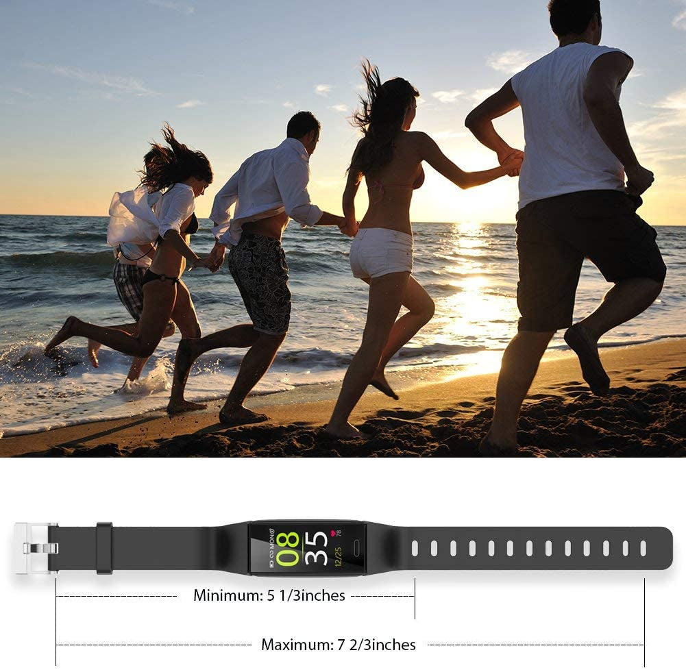 Fitness Tracker Watch – Heart Rate, Sleep & Activity Monitor for Men & Women, Waterproof (Purple)