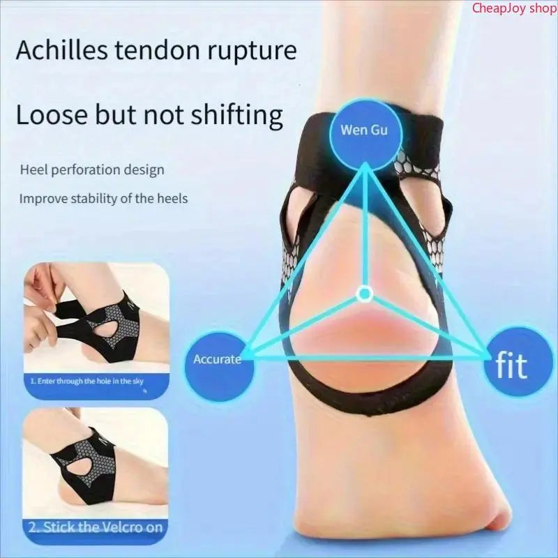 2Pcs Compression Ankle Support Brace – Adjustable Sleeve for Sprains, Joint Pain & Sports Recovery