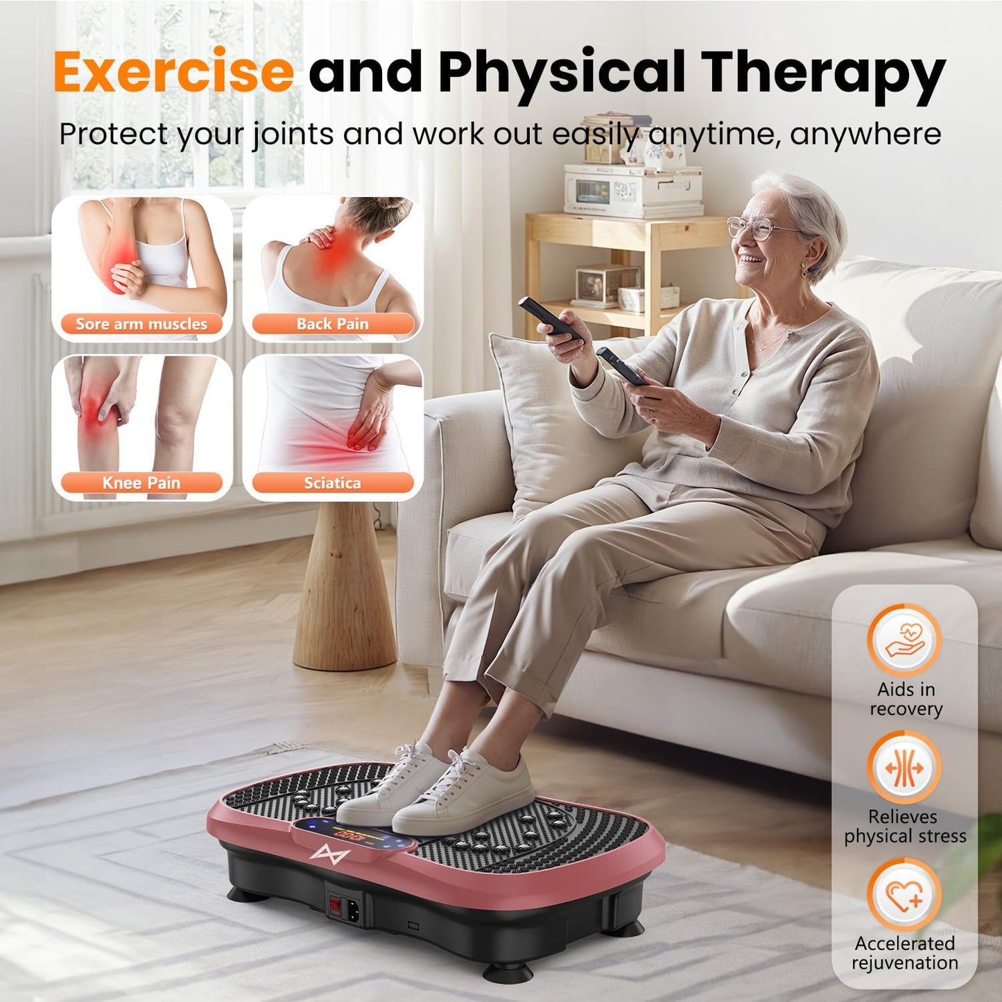 Vibration Plate Exercise Machine – Full Body Fitness Platform for Home, Gym & Office