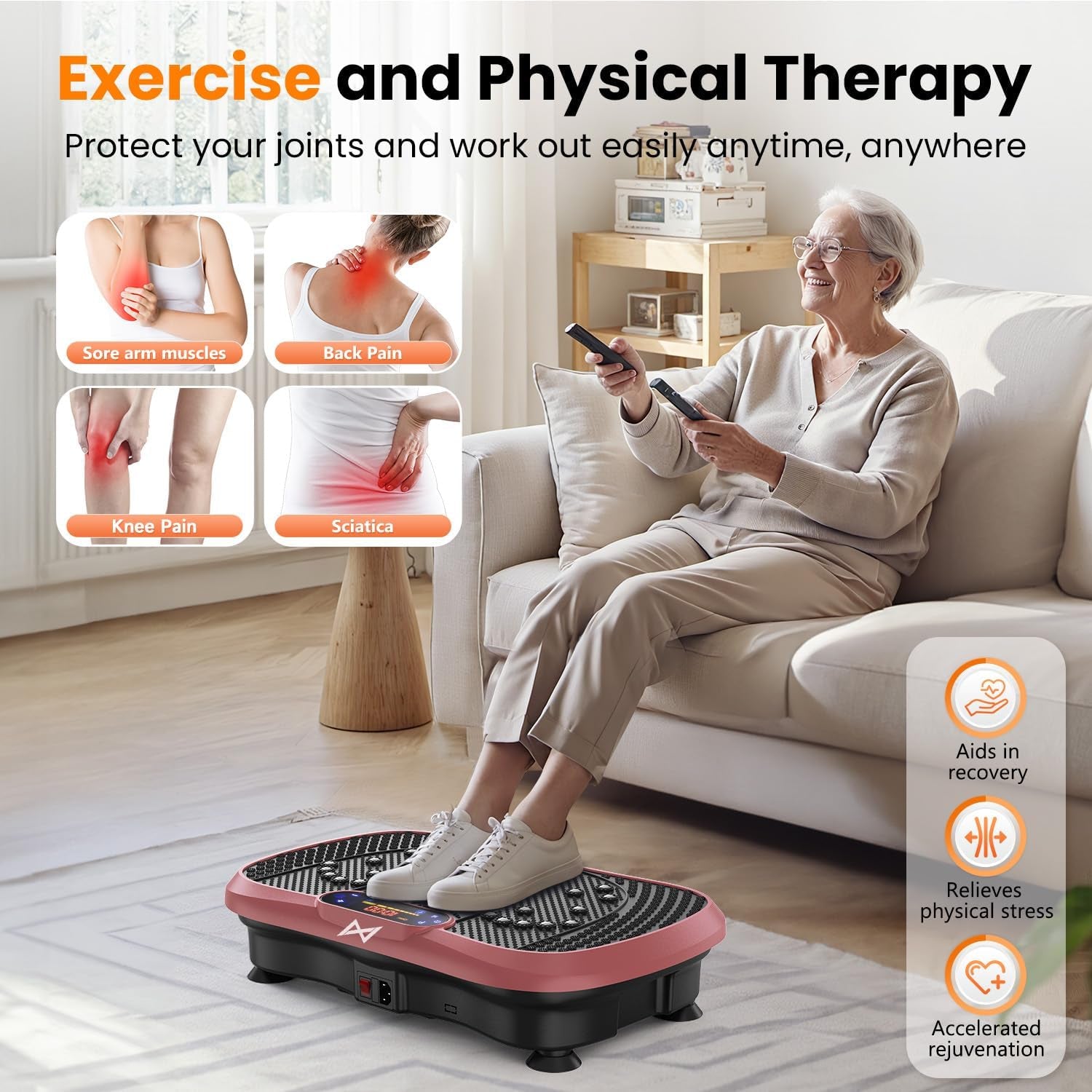 Vibration Plate Exercise Machine – Full Body Fitness Platform for Home, Gym & Office