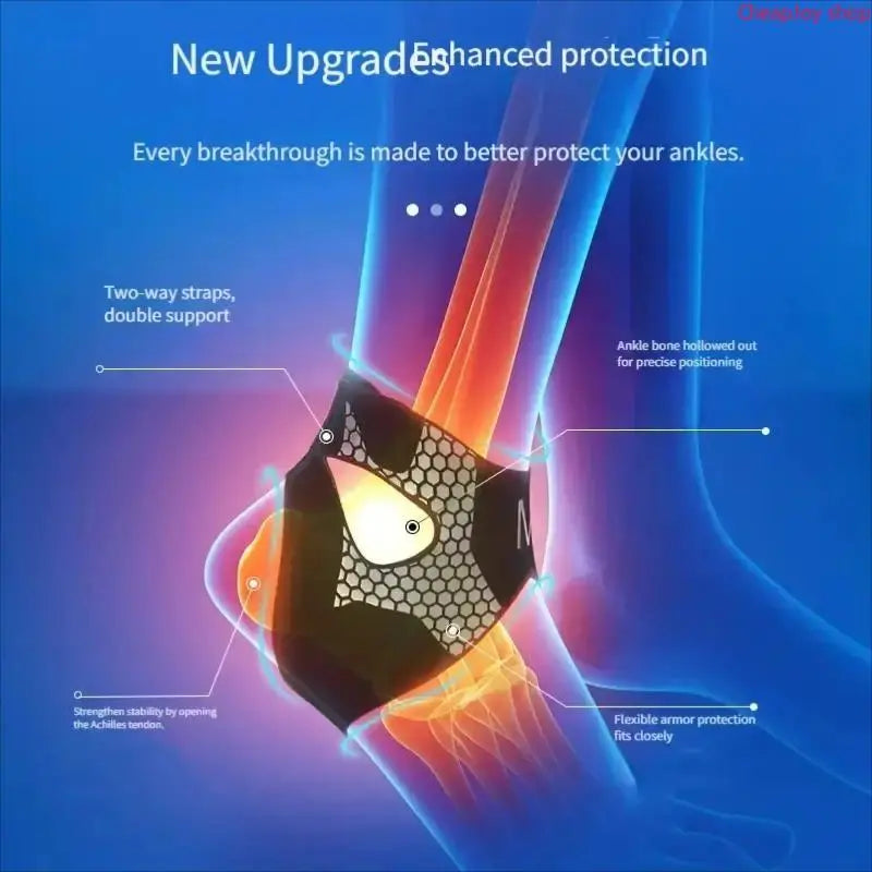 2Pcs Compression Ankle Support Brace – Adjustable Sleeve for Sprains, Joint Pain & Sports Recovery