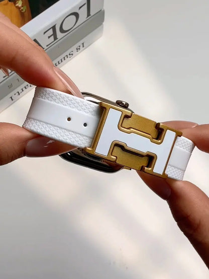 Premium Silicone Watch Band with Magnetic Clasp for Apple Watch (38-49mm) - Breathable and Water-Resistant Strap for Women, Ideal for Work and Daily Sports, Compatible with Series 1-10 and Ultra SE