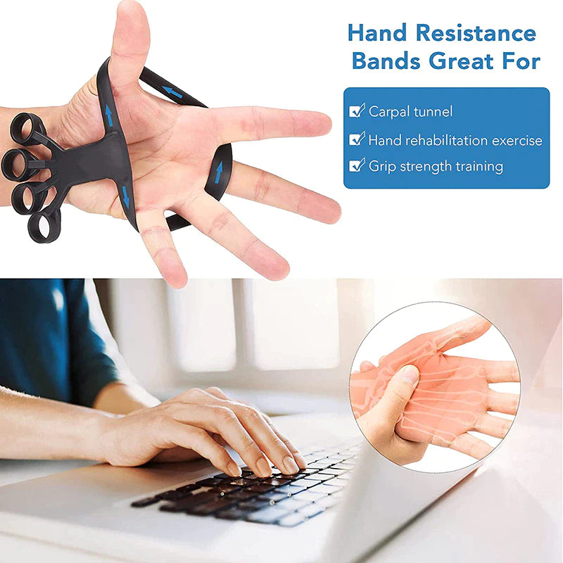 Silicone Finger Exercise Stretcher – Hand Grip Trainer for Strength & Rehabilitation Support