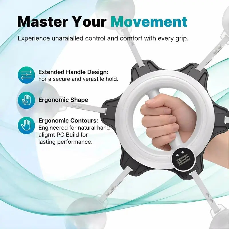 360° Rotating Grip Strengthener – Wrist & Forearm Trainer for Arms, Shoulders & Chest