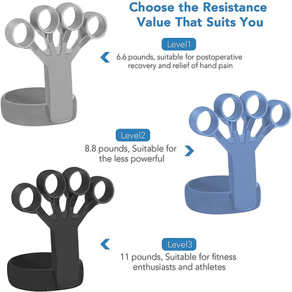 Silicone Finger Exercise Stretcher – Hand Grip Trainer for Strength & Rehabilitation Support