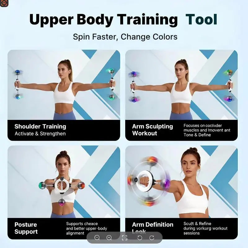 360° Rotating Grip Strengthener – Wrist & Forearm Trainer for Arms, Shoulders & Chest